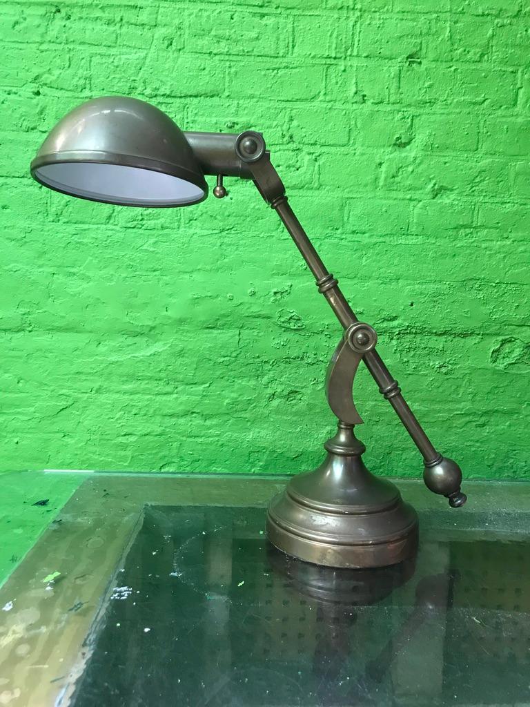 Pair of 1970s Brass Desk Lamps For Sale 10