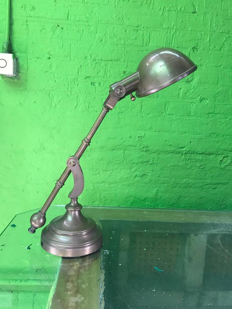 Pair of 1970s Brass Desk Lamps In Good Condition For Sale In Southall, GB