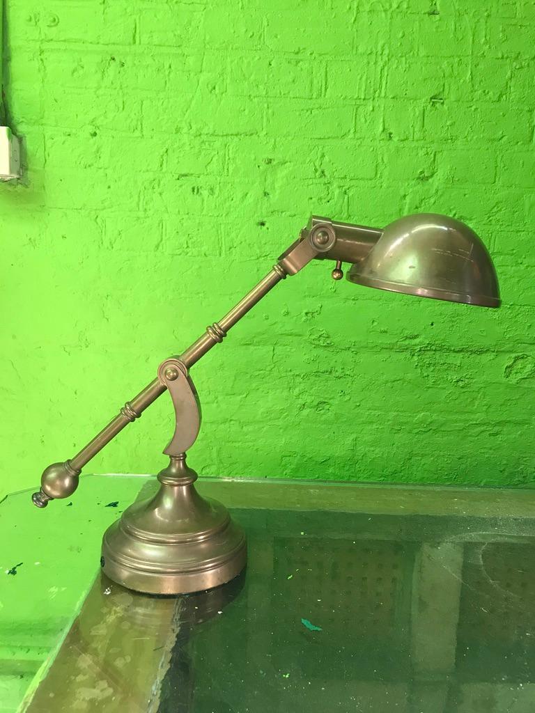 20th Century Pair of 1970s Brass Desk Lamps For Sale