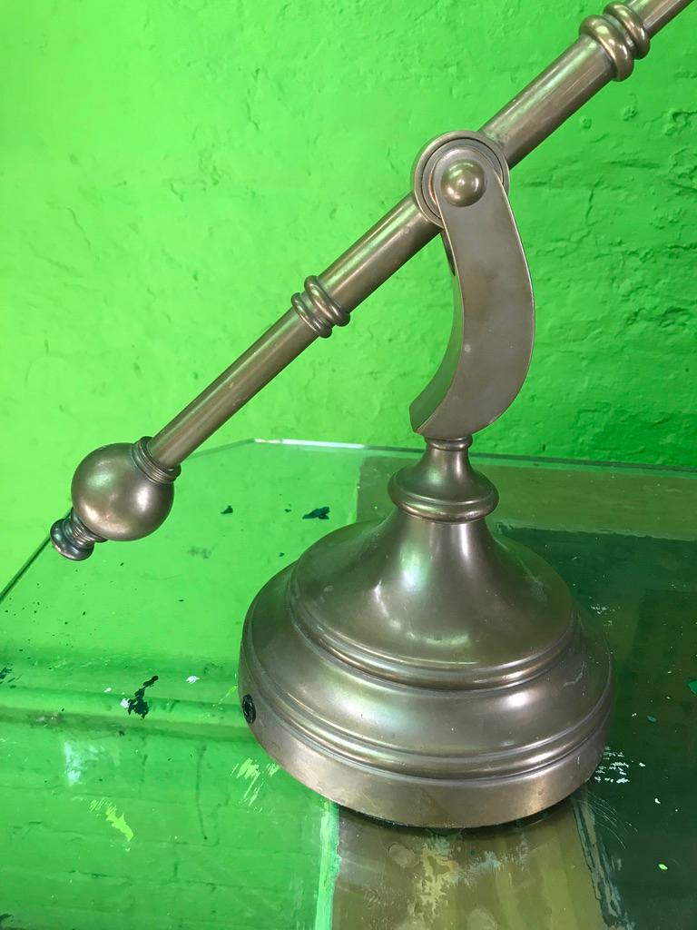 Pair of 1970s Brass Desk Lamps For Sale 2