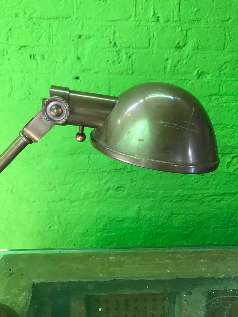 Pair of 1970s Brass Desk Lamps For Sale 3