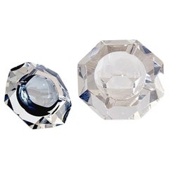 A Pair of 1970s Geometric Murano Glass Bowls