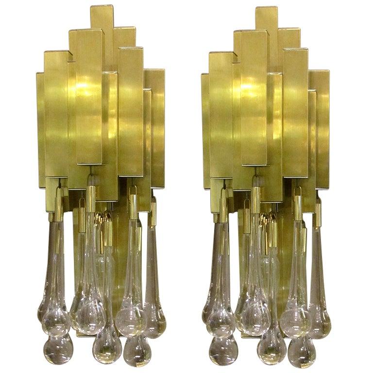 A Pair Of 1970s' Wall Lights By Lumeco, Barcelona. Spain For Sale