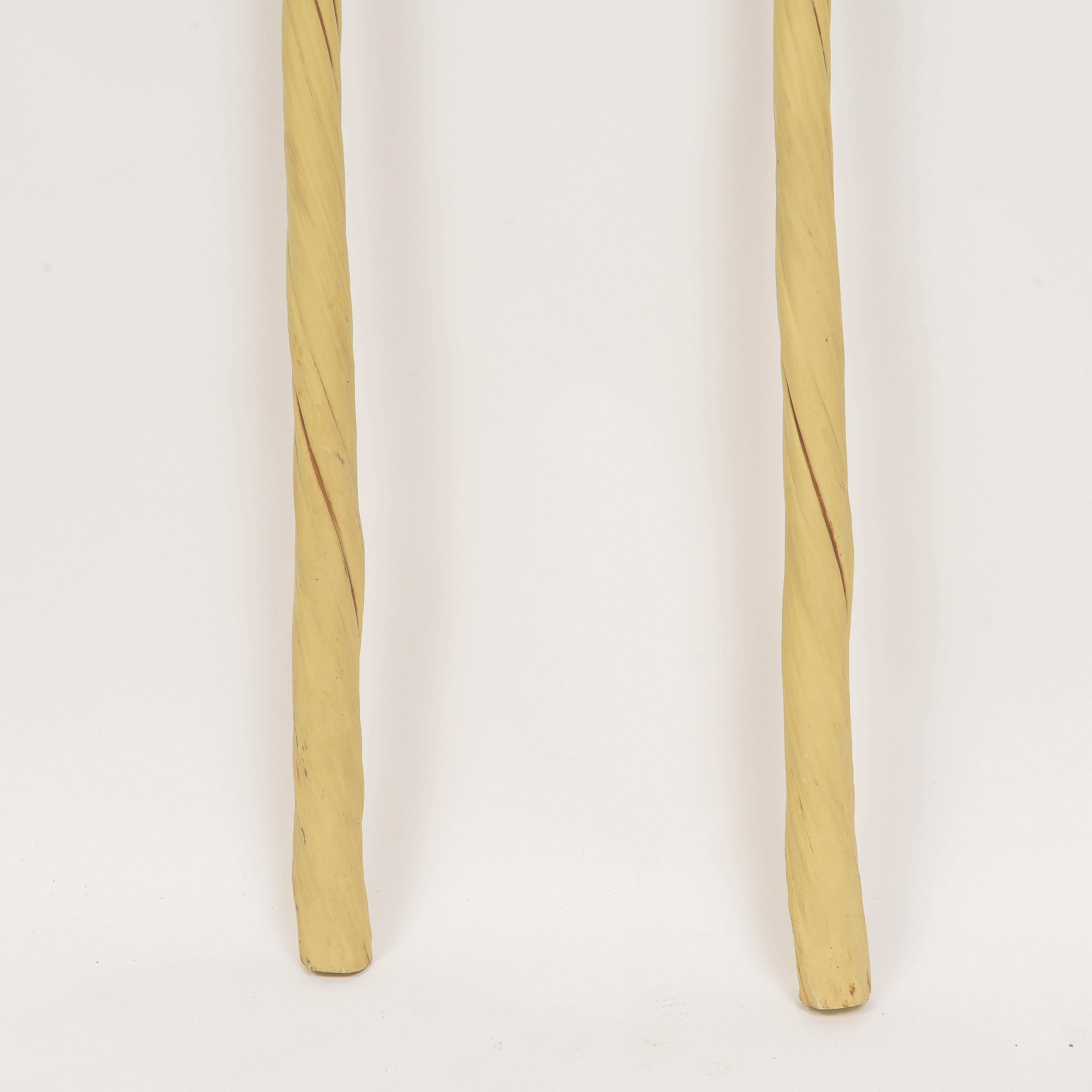 American A Pair of 1980s Faux Narwale Spires For Sale