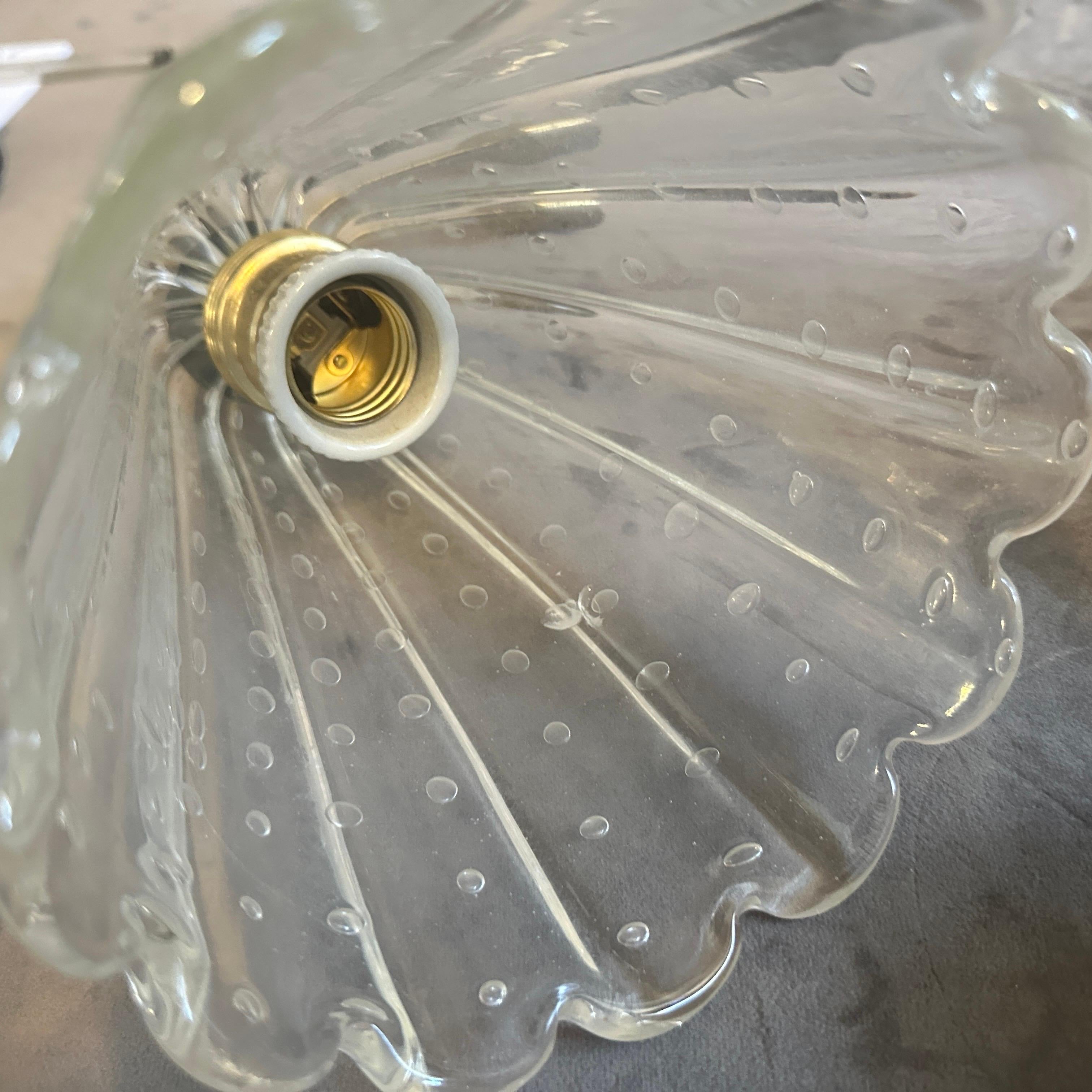 Coppia di lampade da parete in vetro Barovier, stile metà del secolo scorso. in vendita 1