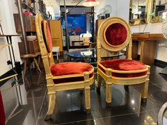 Ein Paar italienische Vergoldungsstühle aus dem 19.