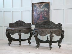 Pair of 19th Century Anglo Indian Console Tables
