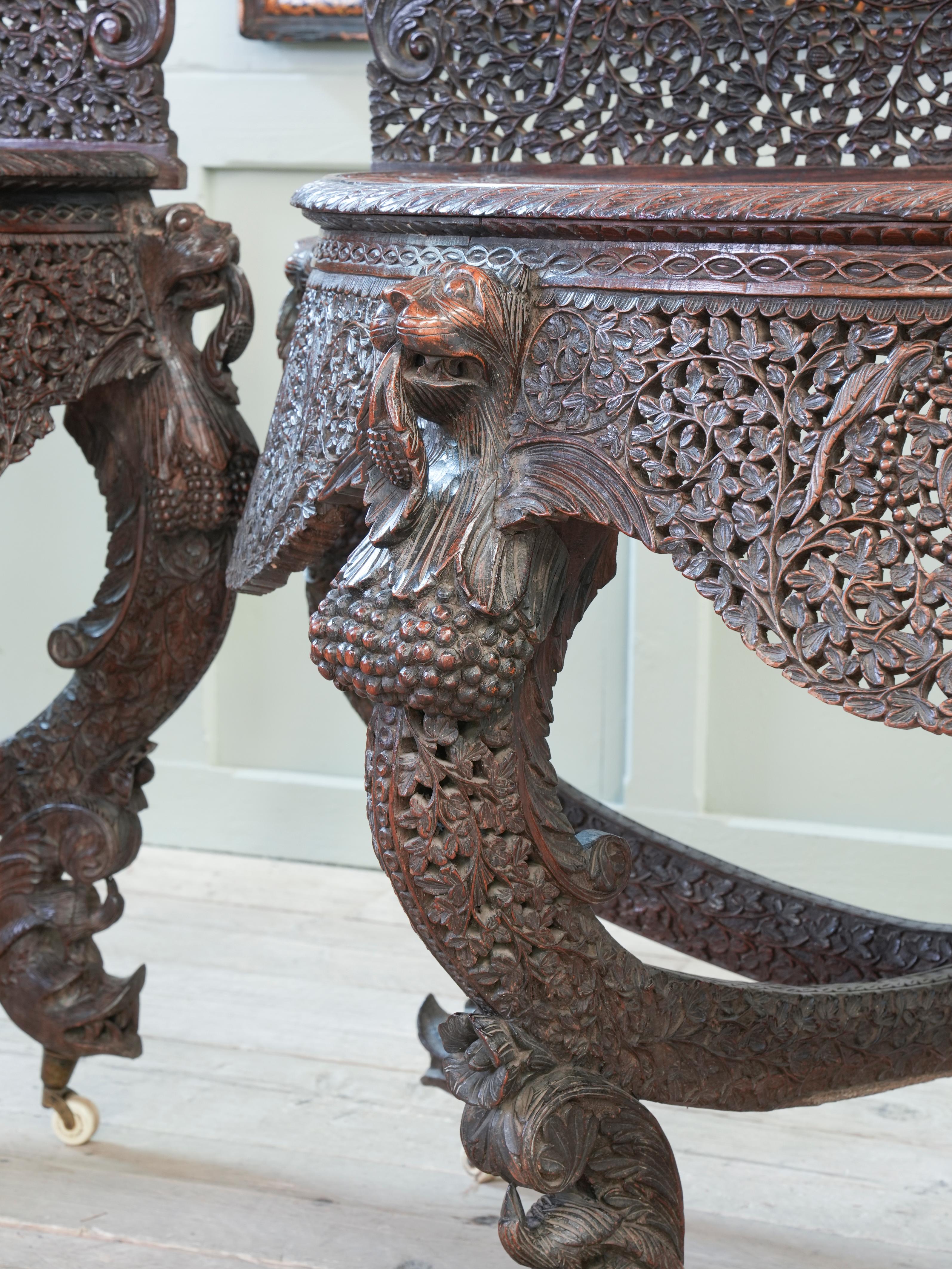 Pair of 19th Century Anglo Indian Console Tables In Good Condition In Conwy, GB