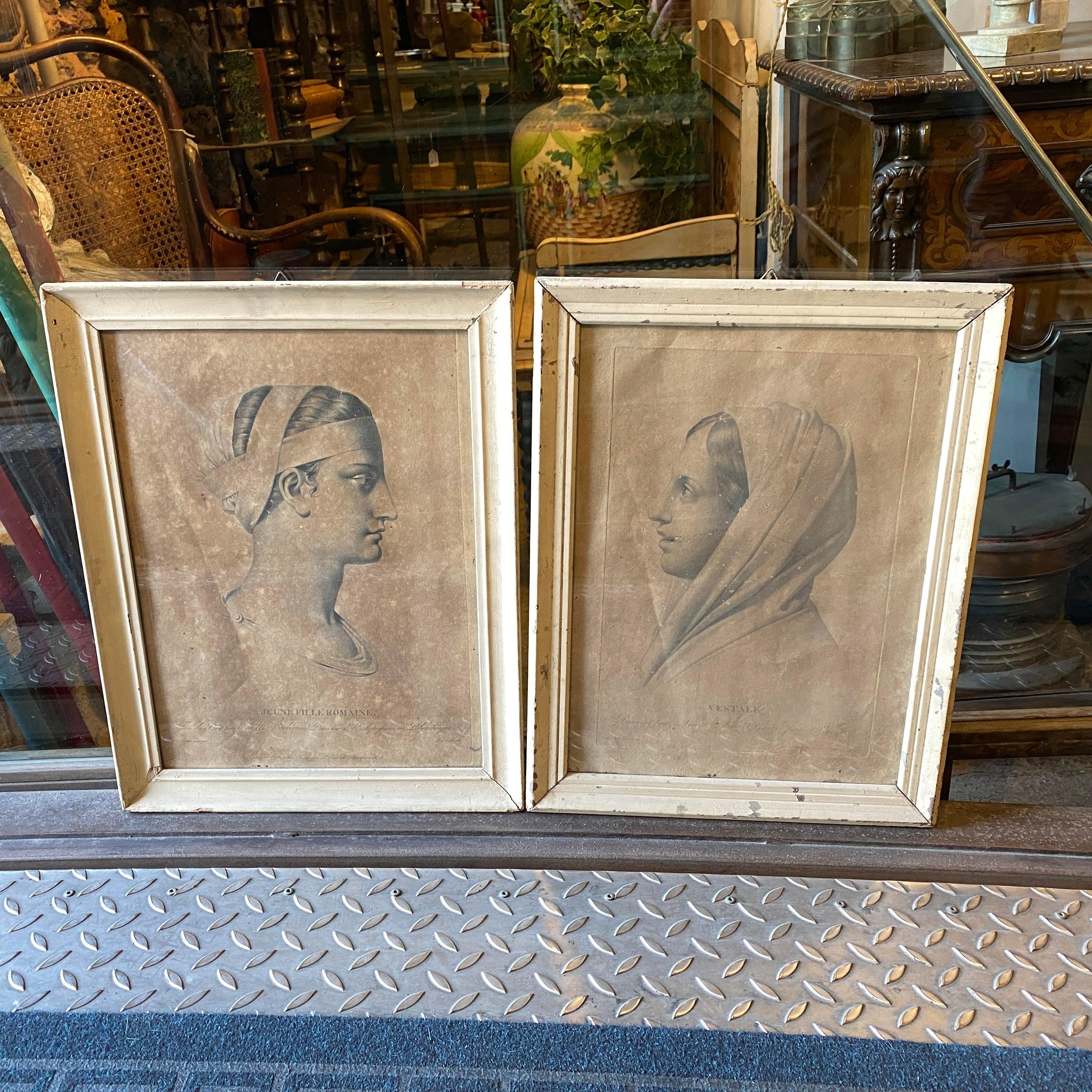 Pair of 19th Century Antique French Framed Prints 8
