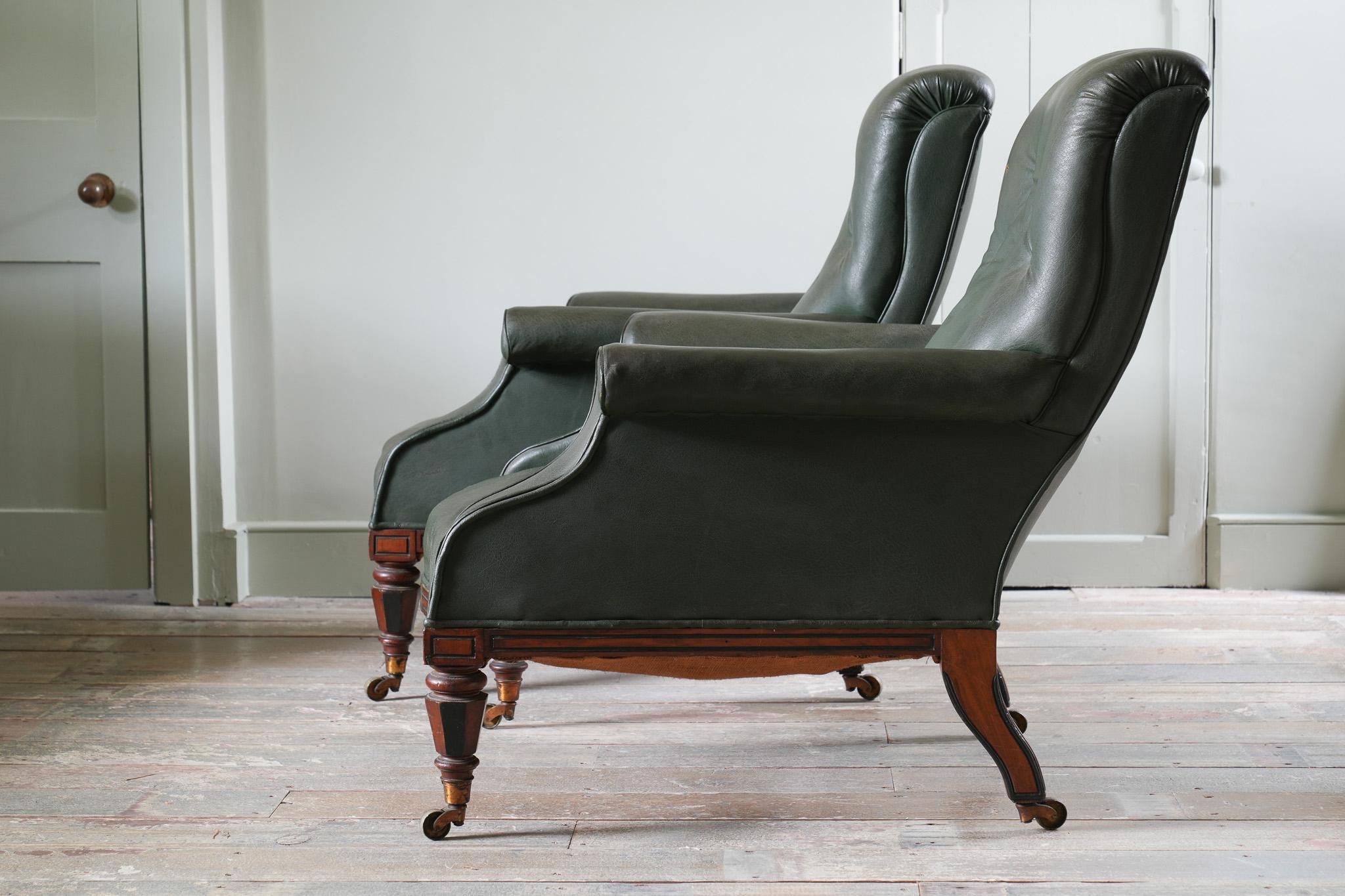 Paire de fauteuils du XIXe siècle par George Trollope en vente 12