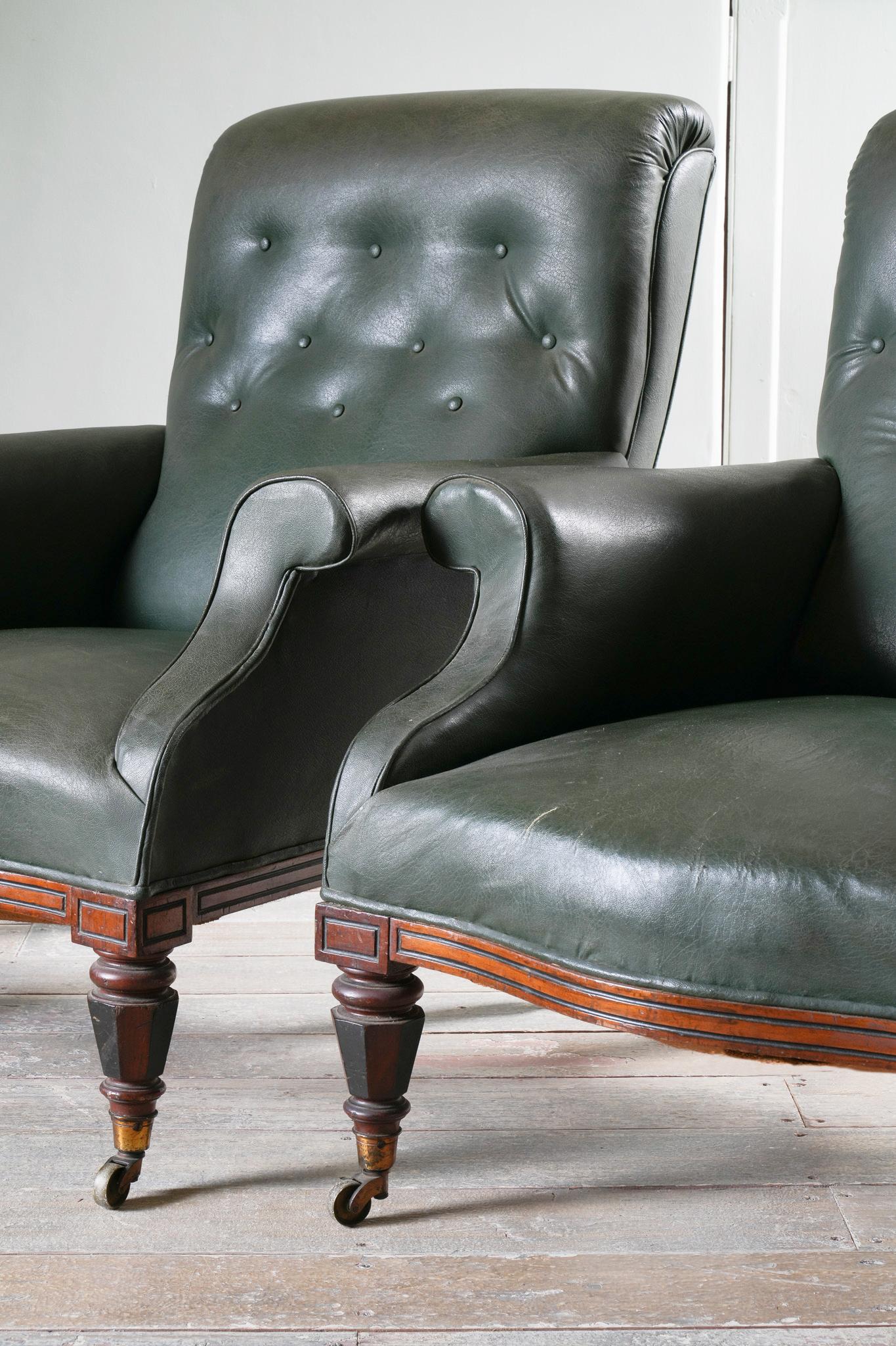 Paire de fauteuils du XIXe siècle par George Trollope Bon état - En vente à Conwy, GB