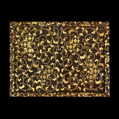 A Pair of 19th Century Black and Gold Lacquer Occasional Tables