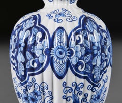 A Pair of 19th Century Blue and White Delft Lamps
