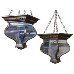 Pair of 19th Century Bronze Lanterns