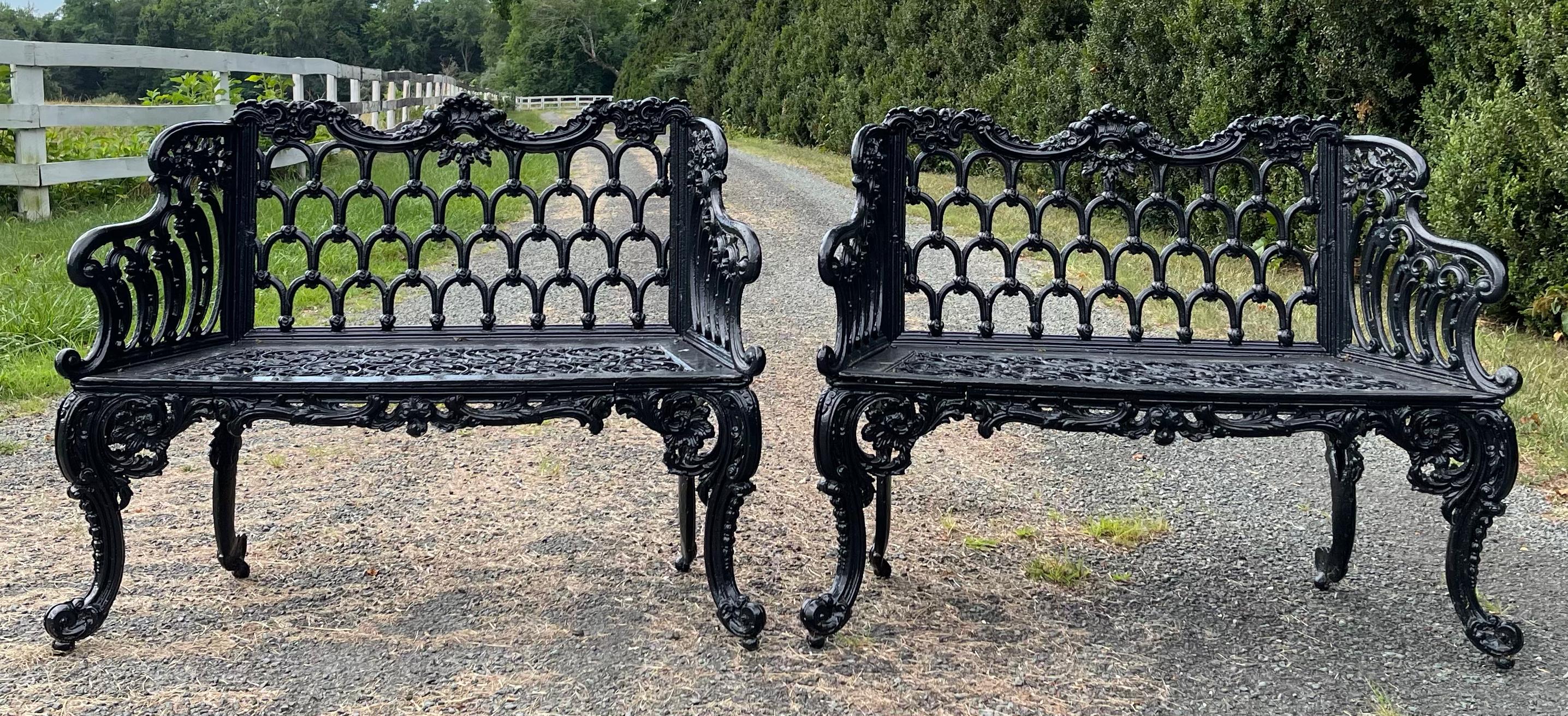 cast iron garden benches for sale