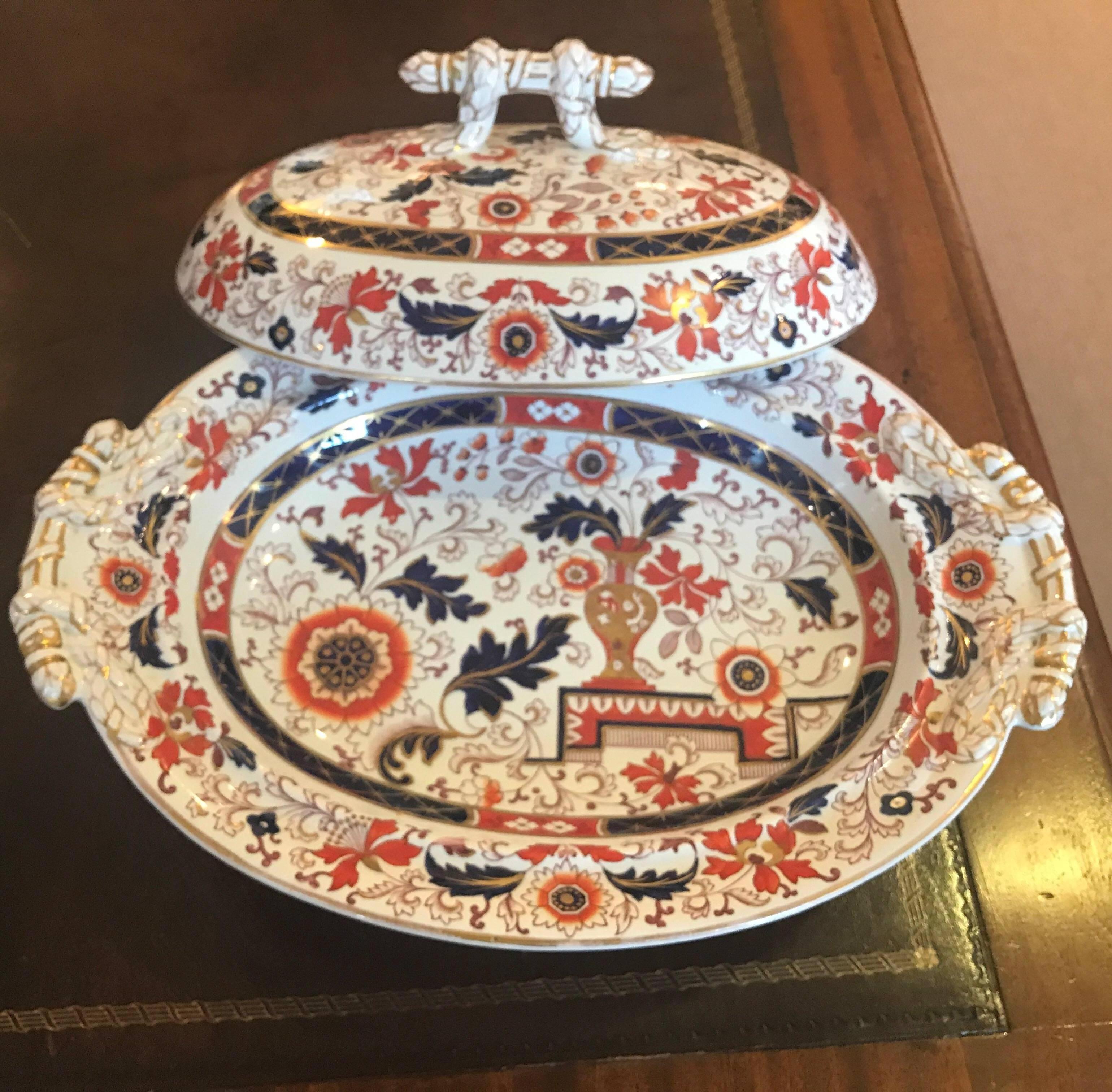 Late 19th Century Pair of 19th Century Covered Dishes