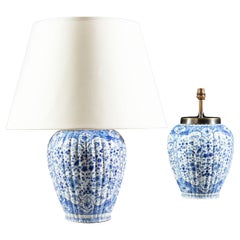 Pair of 19th Century Delft Vases as Lamps
