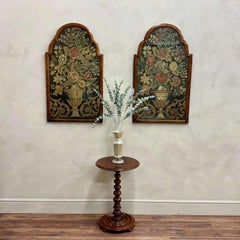 A Pair of 19th Century, English Framed Needlework Embroidery Panels