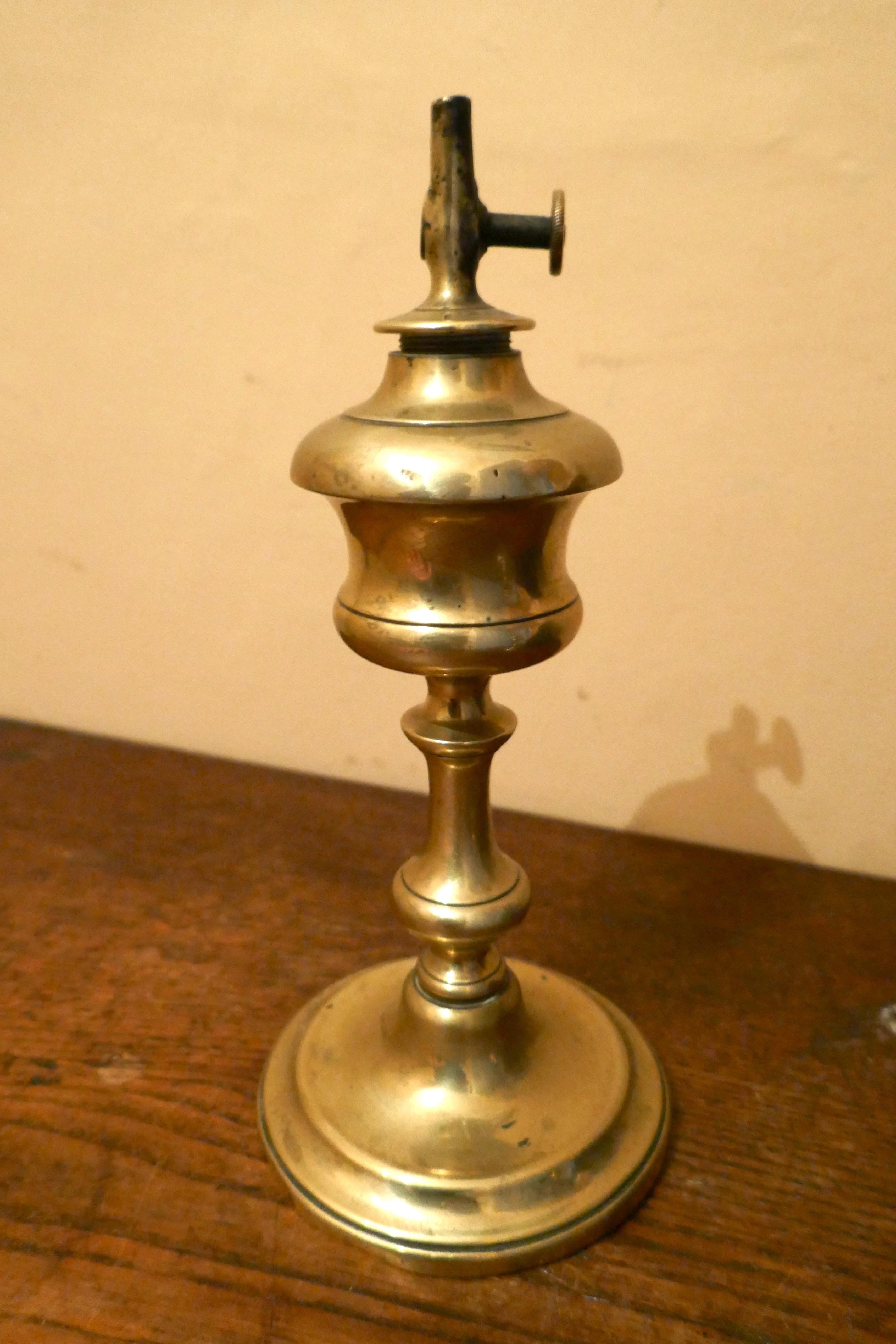 Mid-19th Century Pair of 19th Century French Brass Pigeon Lamps, and One Other