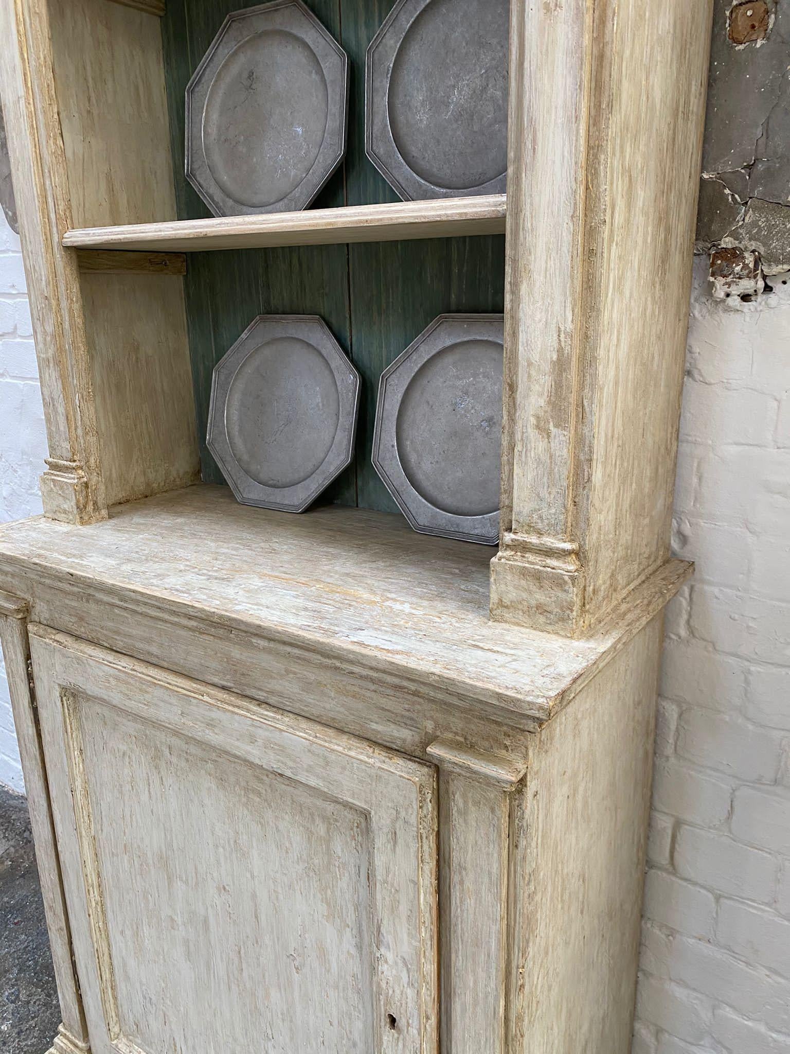 Pair of 19th Century French Directoire Bookcases in Original Paint 4