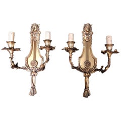 Pair of 19th Century French Empire Wall Sconces, 19th Century