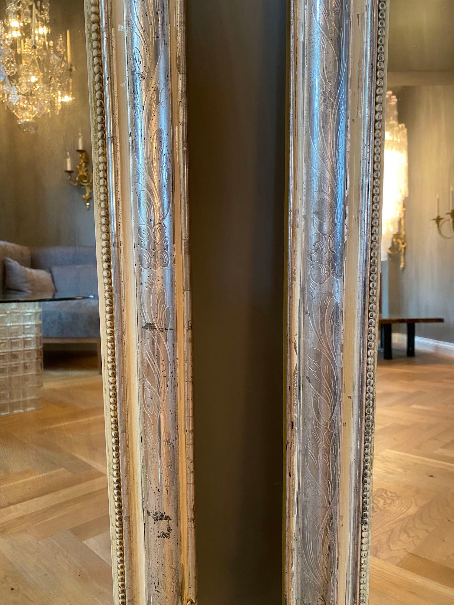 Louis Philippe A pair of 19th century French gilt and carved mirrors For Sale