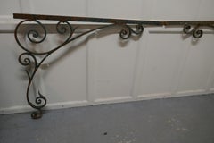 Pair of 19th Century French Wrought Iron Gate Post Corners