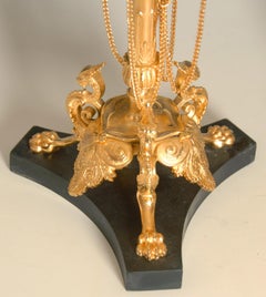 Pair of 19th Century Gilded Bronze Candelabra