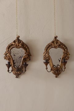 A Pair of 19th Century Girondel Mirrors