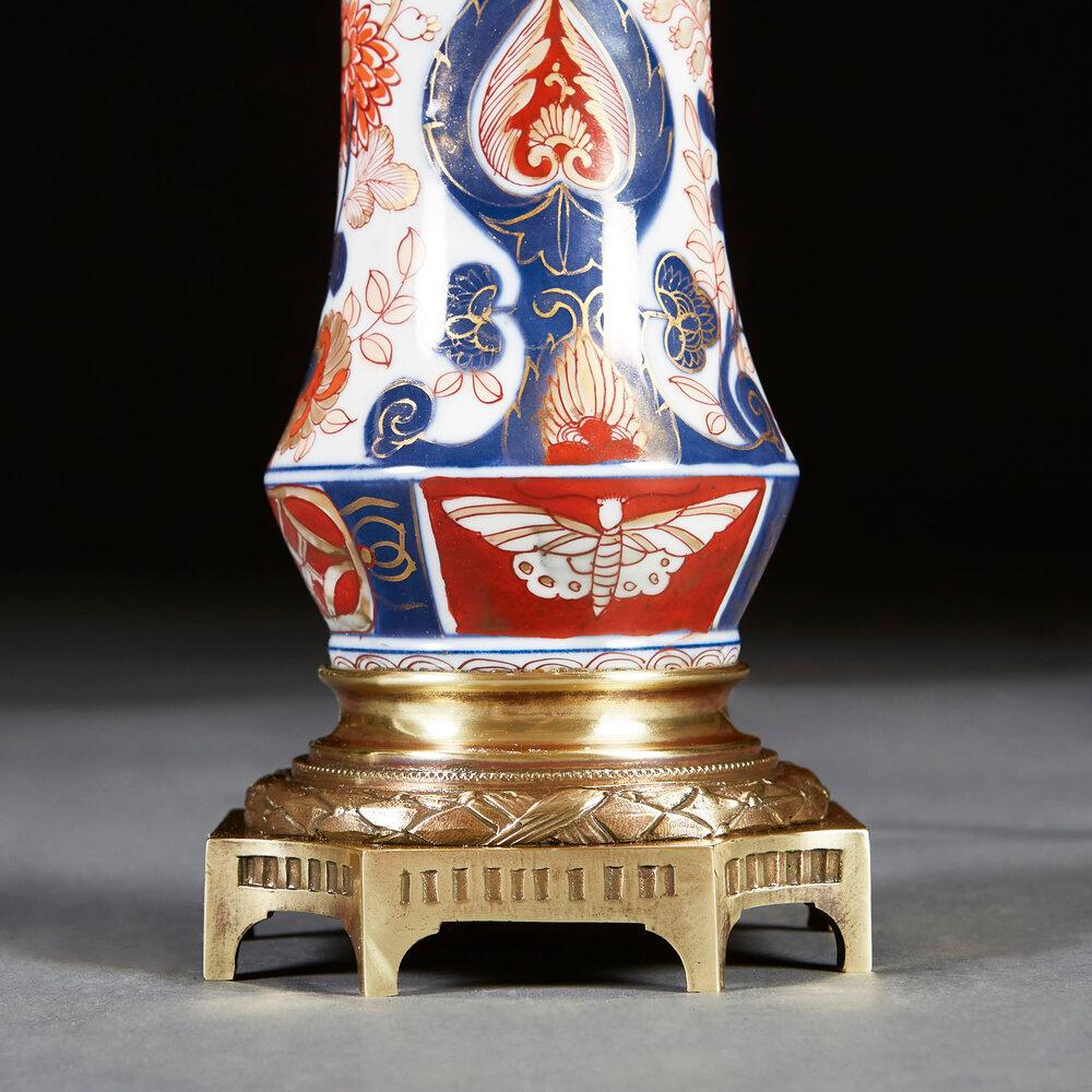 Pair of 19th Century Imari Vases as Lamps In Good Condition In London, GB