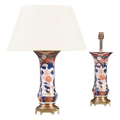 Pair of 19th Century Imari Vases as Lamps
