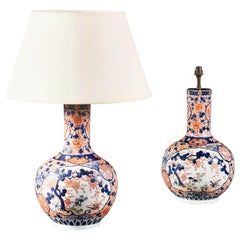 Pair of 19th Century Imari Vases as Table Lamps