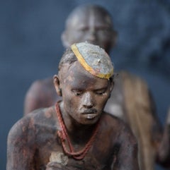 Pair of 19th Century Indian Clay Figures