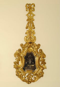 A Pair of 19th Century Italian Giltwood Mirrors