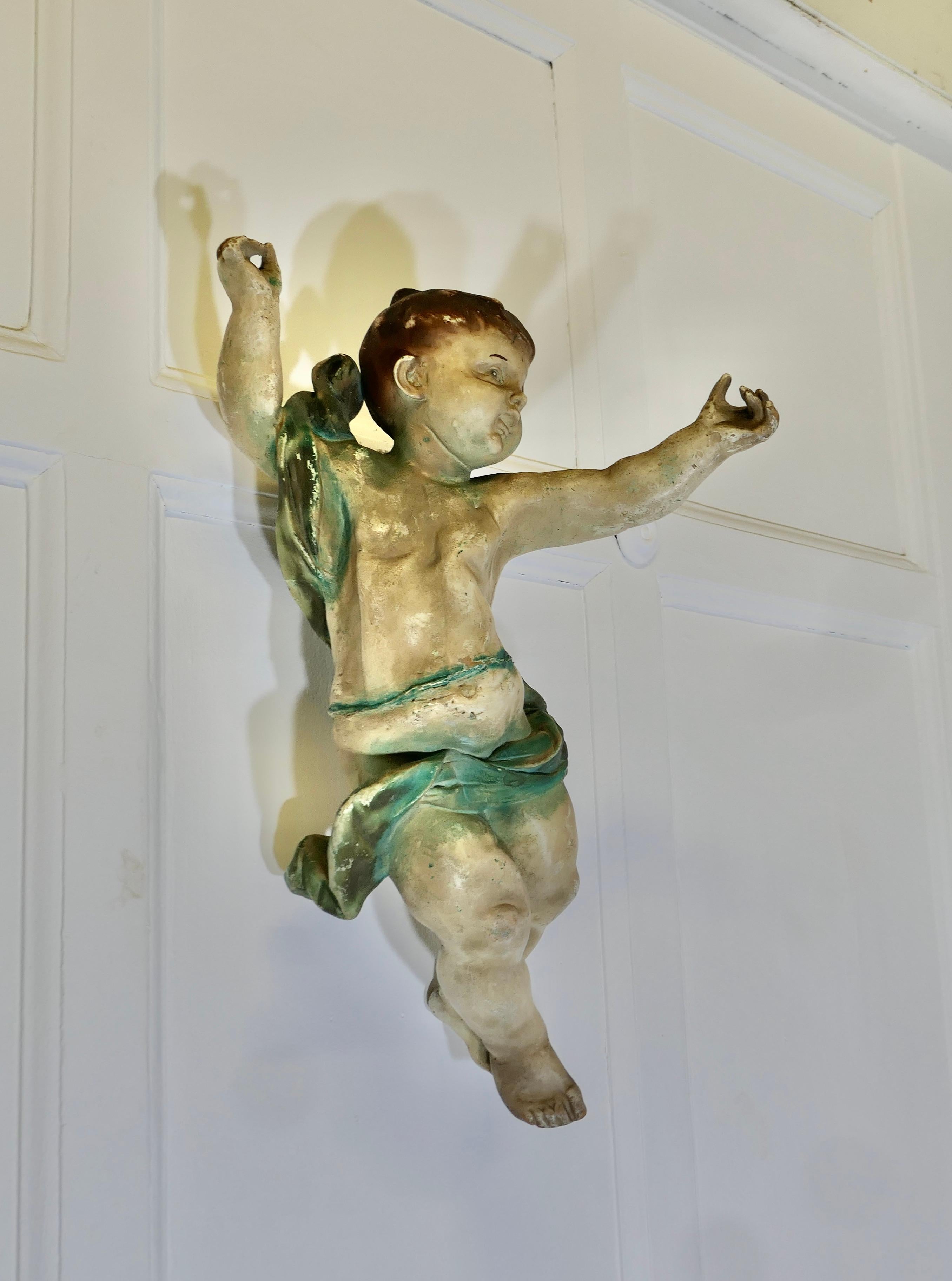 Coppia di putti italiani del XIX secolo firmati A  2 Figure barocche in vendita 8