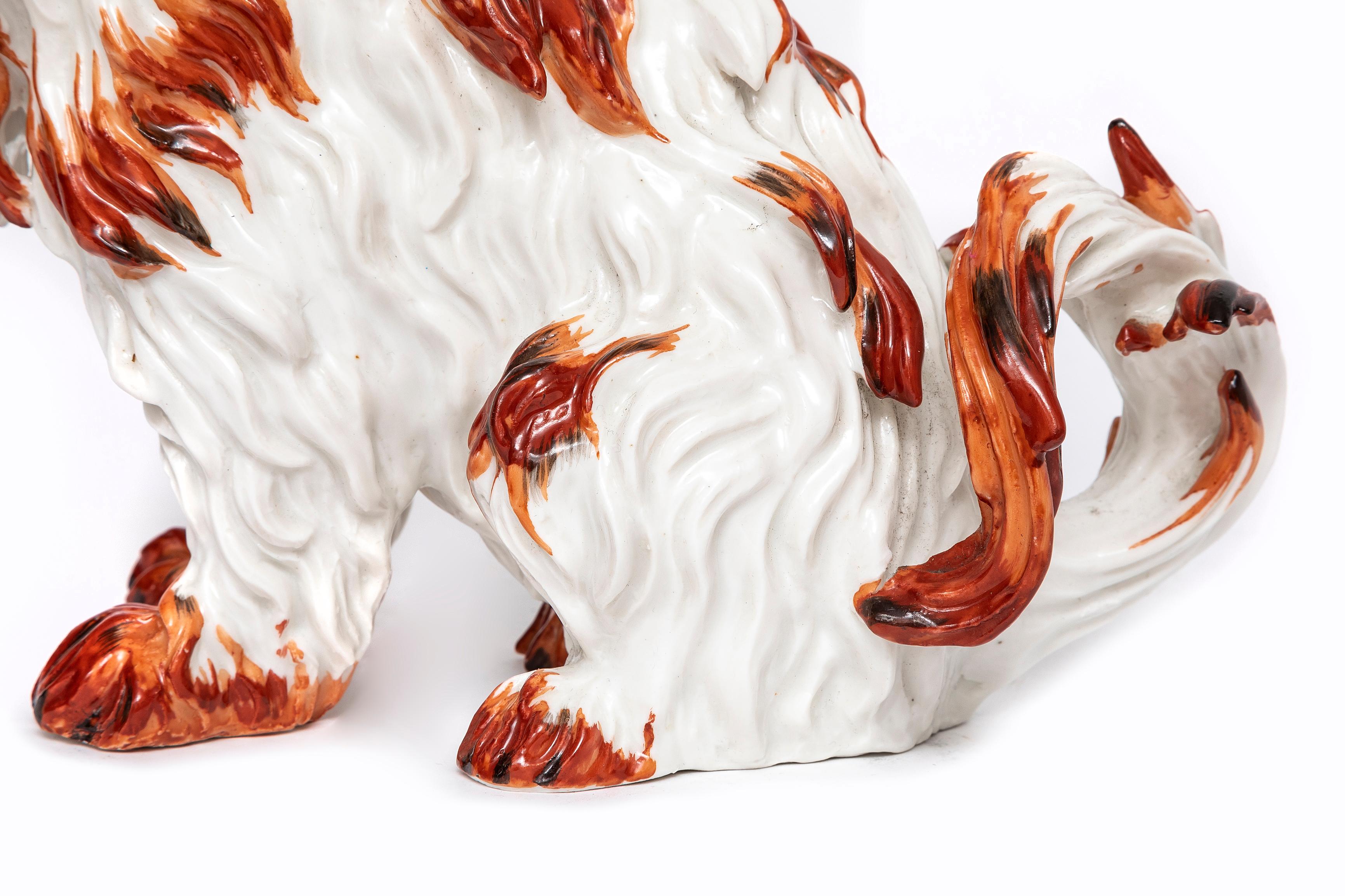 Ein Paar Meissen Porcelain Modelle von Bologneser Hunden aus dem 19. Jahrhundert, J.J. Kandler (Porzellan) im Angebot