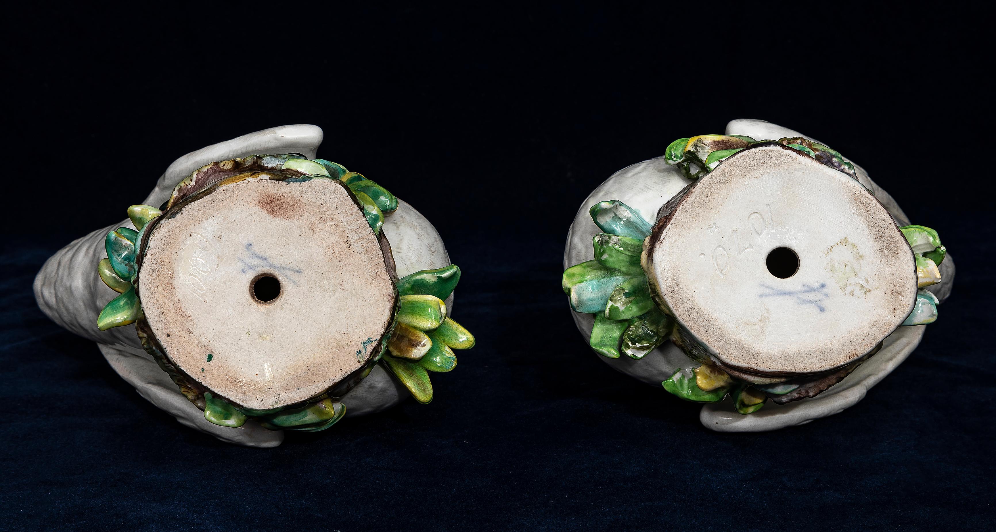 Paire de modèles de cygnes en porcelaine de Meissen du XIXe siècle, d'après J. J. Kandler en vente 6