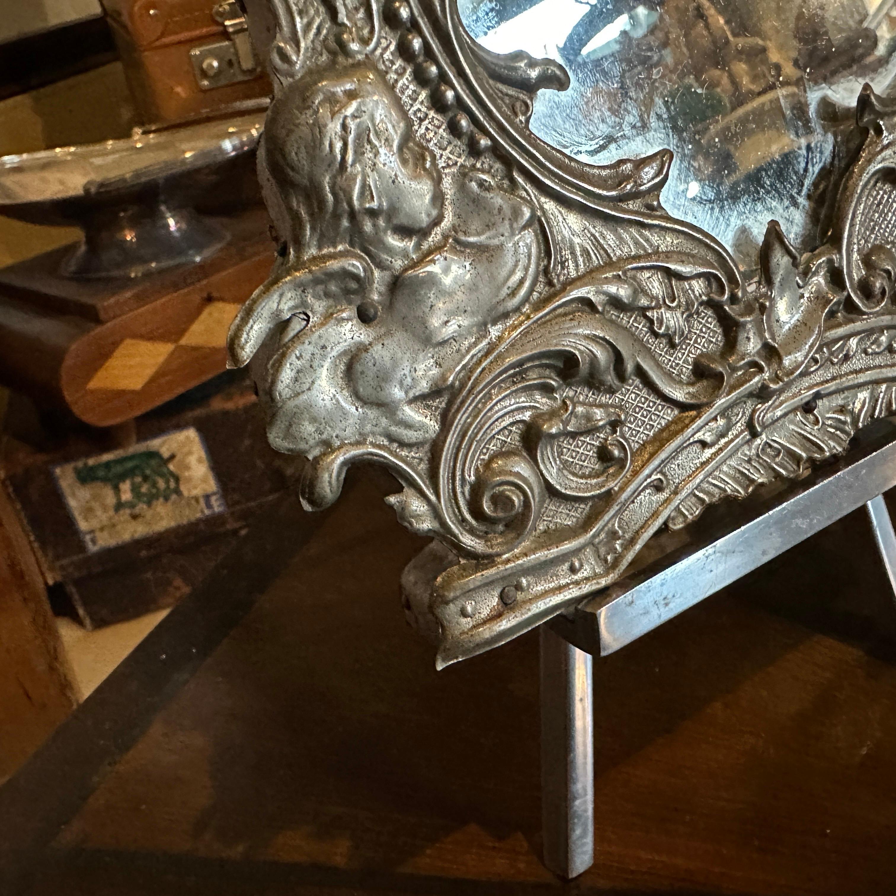 Ein Paar sizilianische Cartagloria-Spiegel aus Metall und Wood Wood des 19. im Angebot 2