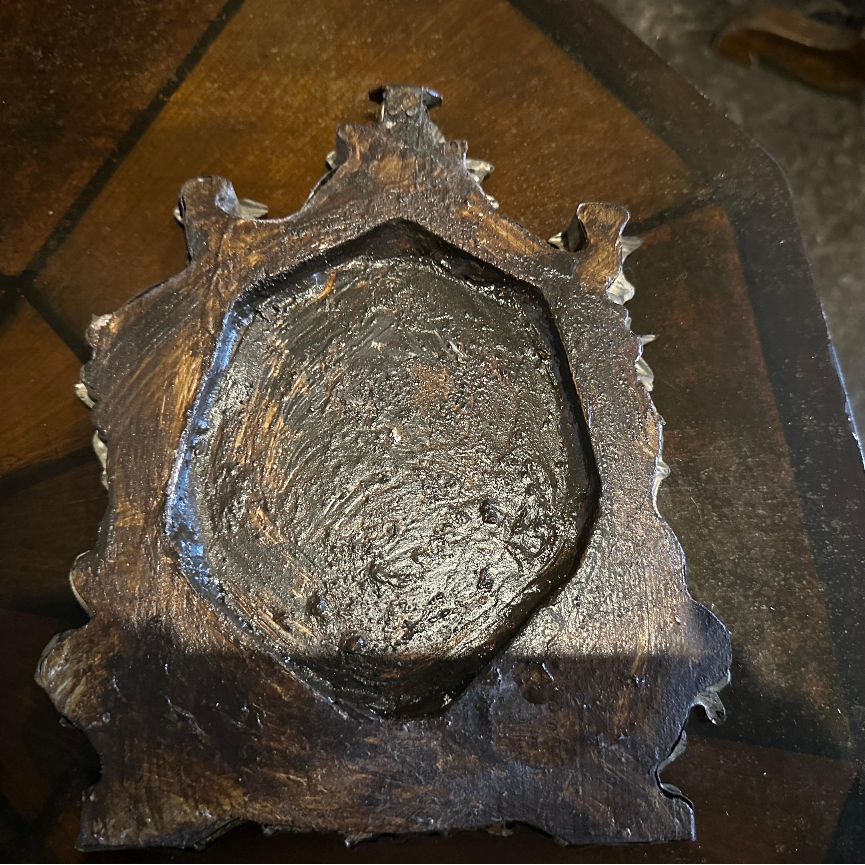 Ein Paar sizilianische Cartagloria-Spiegel aus Metall und Wood Wood des 19. im Zustand „Gut“ im Angebot in Catania, Sicilia