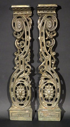 Pair of 19th Century Neoclassical Inspired Ormolu Architectural Elements