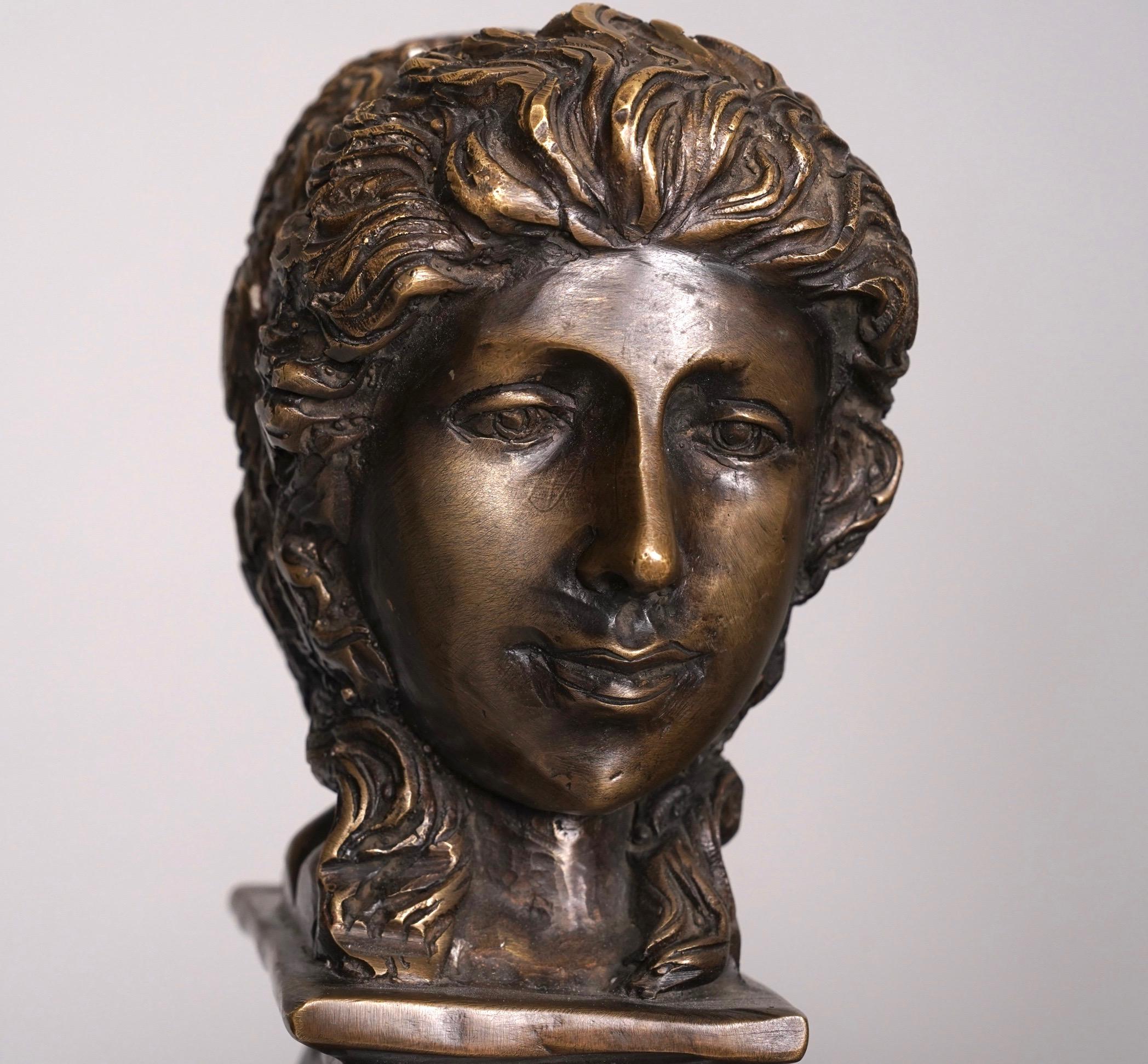 Coppia di urne in bronzo patinato in stile neoclassico del XIX secolo In condizioni buone in vendita a Chicago, IL