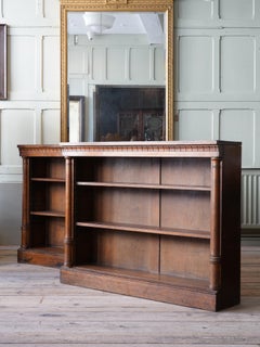 Pair of 19th Century Oak Open Bookcases