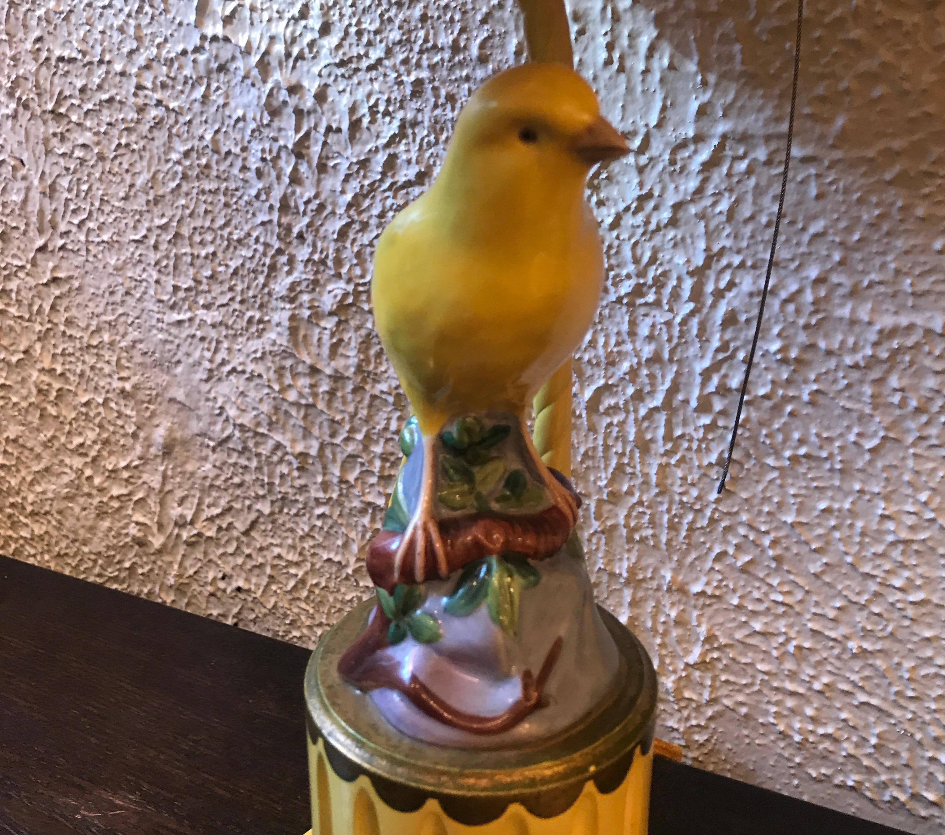 Pair of 19th Century Porcelain Birds Now as Lamps 2