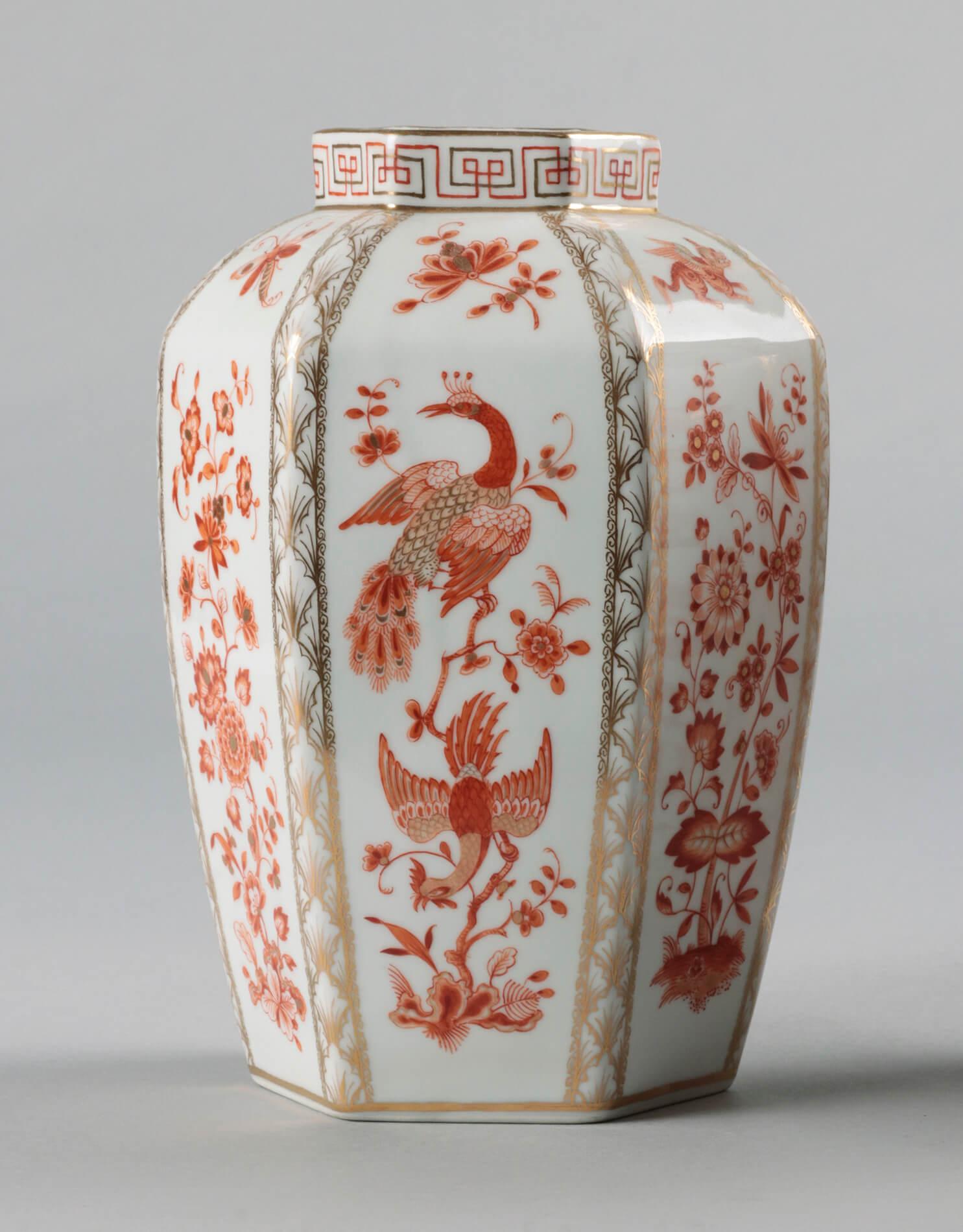 Romantic Pair of 19th Century Porcelain Vases by Helena Wolfsohn