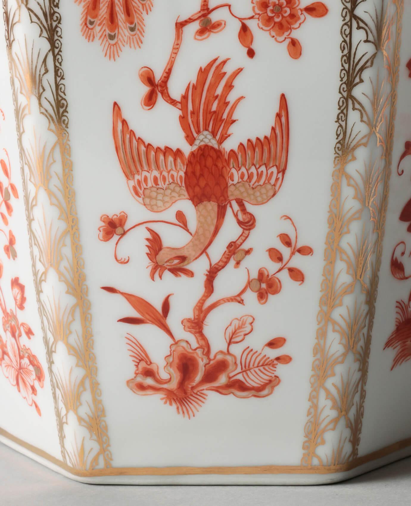 Hand-Painted Pair of 19th Century Porcelain Vases by Helena Wolfsohn