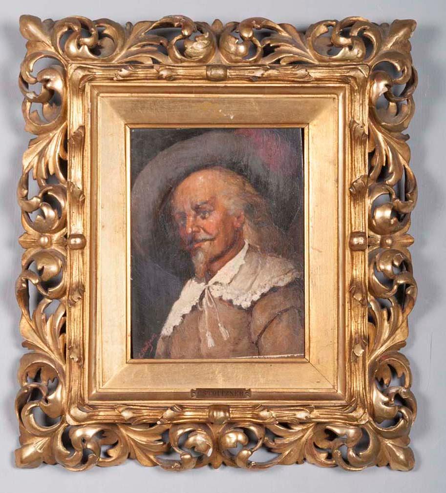 Renaissance Revival Pair of 19th Century Portraits by C. Stoitzner, Austria For Sale