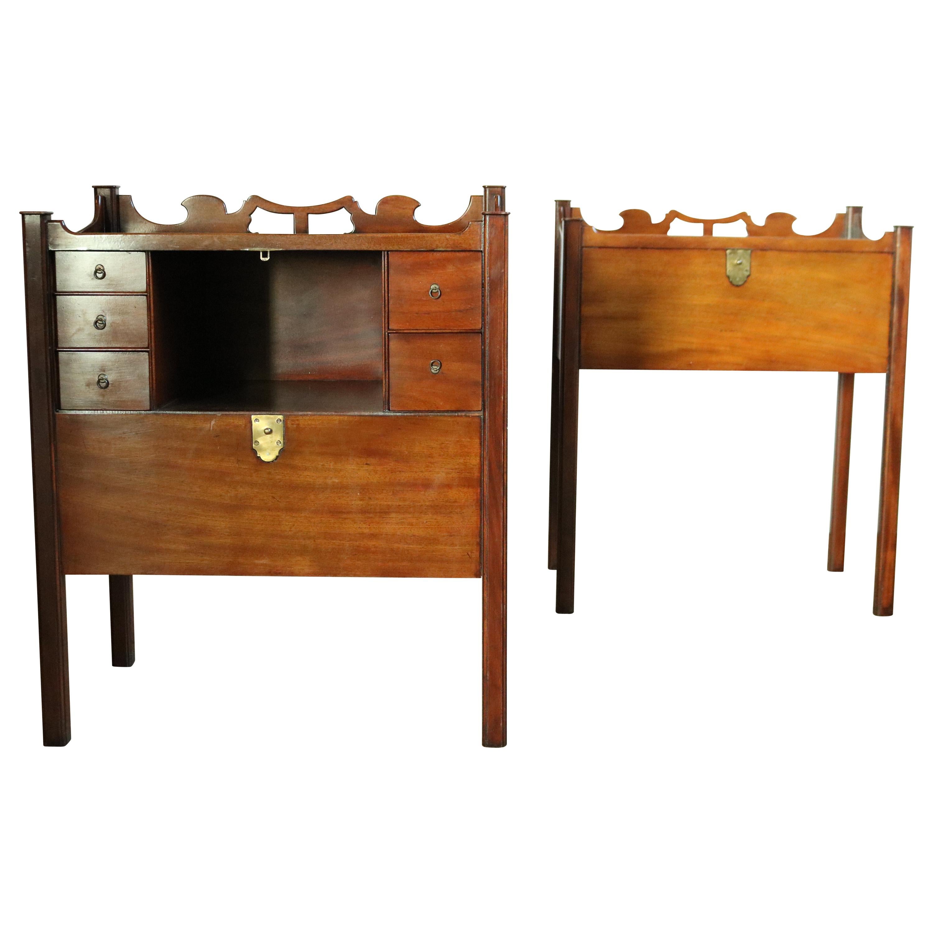 Pair of 19th Century Pot-Cupboards /Bedside Tables