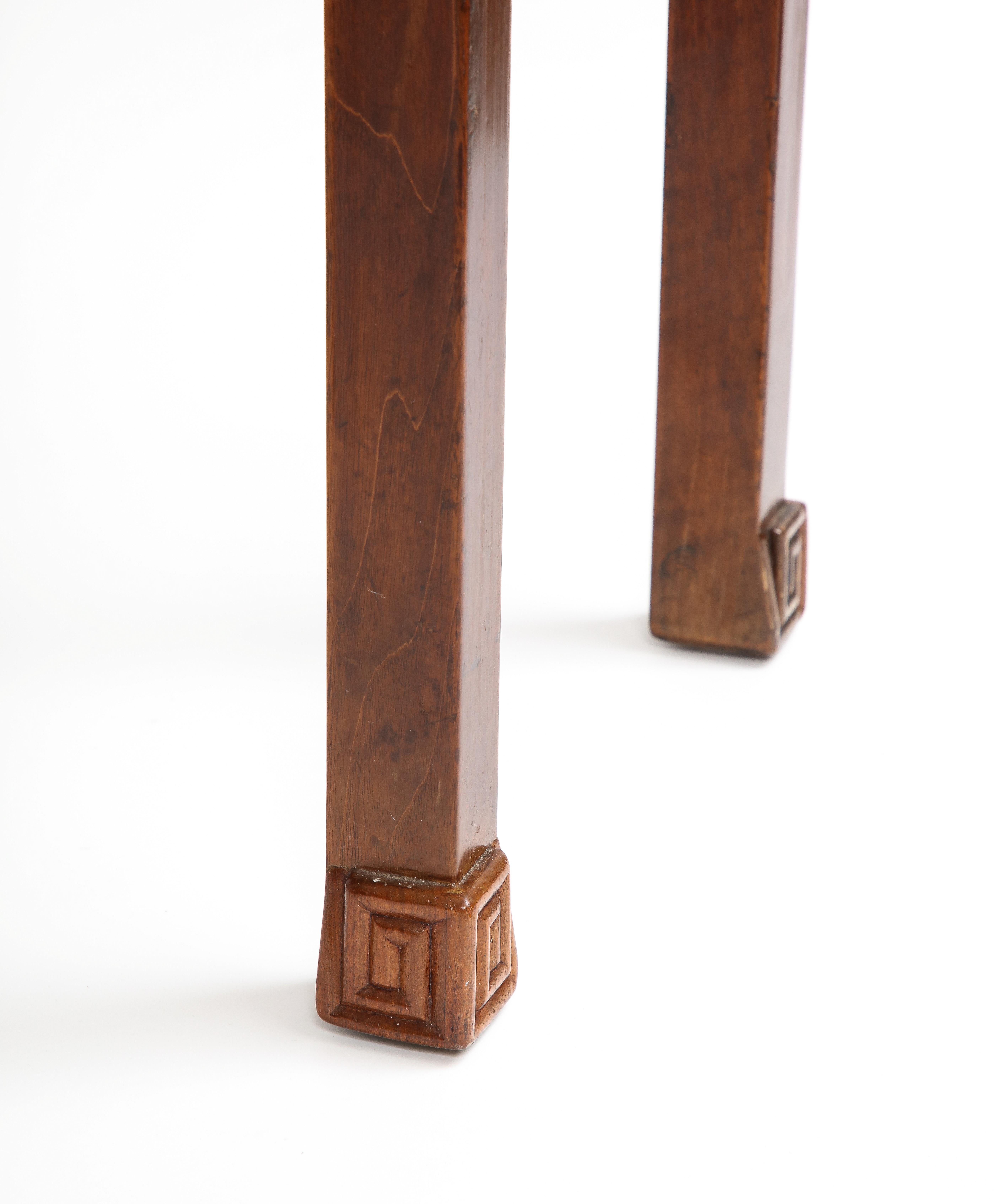 A Pair of 19th Century Qing Dynasty Chinese Carved Hardwood Pedestals For Sale 12