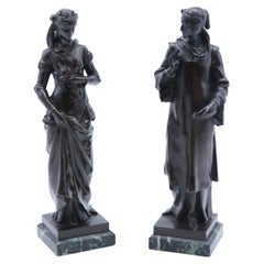 Pair of 19th Century Renaissance Style Bronzes by Jean Baptiste Germain, C1880