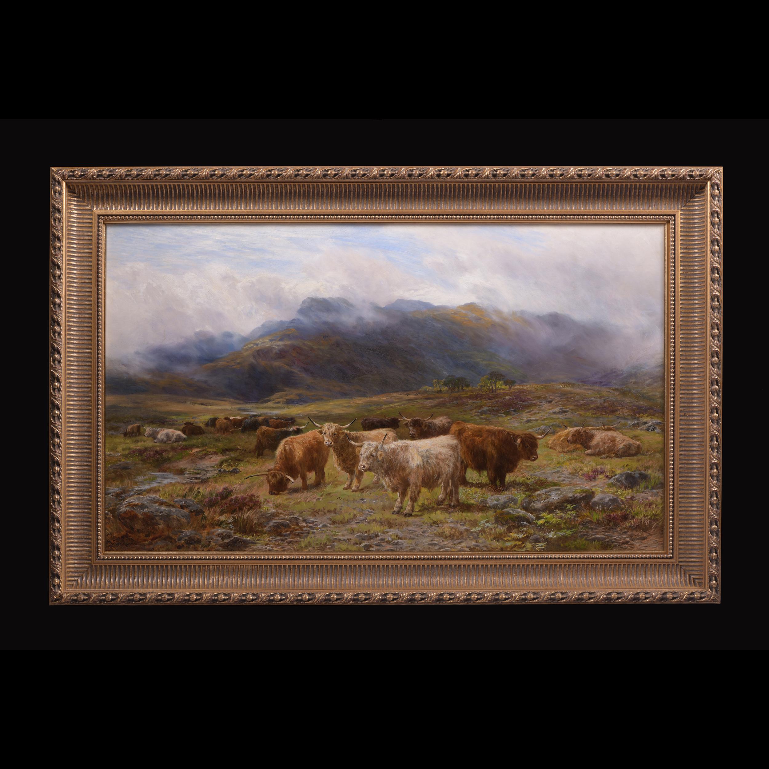 Ein Paar schottische Highland-Gemälde des 19. Jahrhunderts von Henry Garland (Viktorianisch) im Angebot